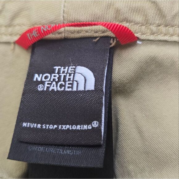 The North Face Nobel Stretch Pant khaki tan Womens Size 12 Roll Up - Picture 5 of 15